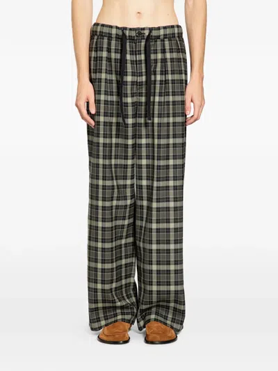 Loewe Plaid Trousers In Multi