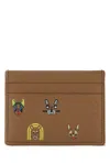 Loewe Plain Cardholder Cats In Brown