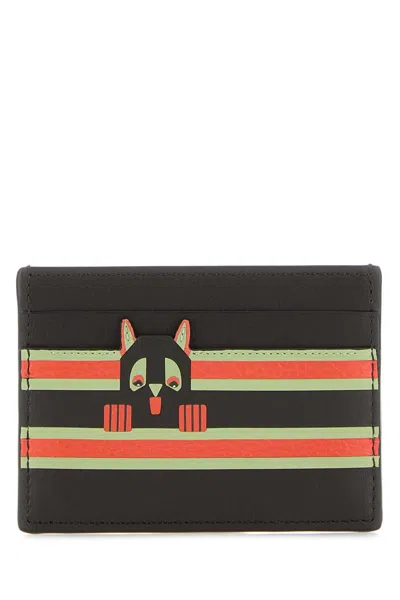 Loewe Plain Cardholder Futurist Cat In Black
