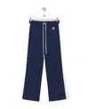 Loewe Plain Knitted Sweatpants In Blue