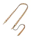 Loewe Plaited Strap Belt In Brown