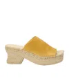 Loewe Leather Petal Espadrille Wedge Sandals 80