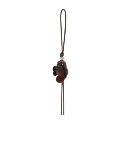 LOEWE PLATYPUS CHARM FELT KEYRING