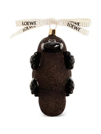 Loewe Platypus-desgin Ornament In Brown