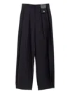 Loewe Pleat-detail Trousers In Black