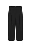 Loewe Pleated-panel Trousers In Black
