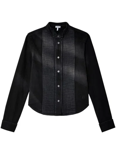 LOEWE LOEWE PLEATED DENIM JEANS