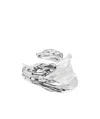 Loewe Pleated Fan Cuff In Sterling Silver In White