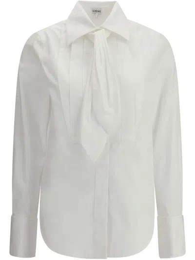 Loewe Tie Shirt In White