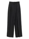 Loewe Pleated-front Trousers In Black