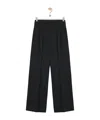 Loewe Pleated-front Trousers In Black