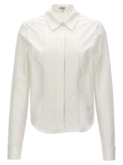 LOEWE LOEWE PLEATED PLASTRON SHIRT