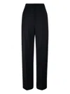 Loewe Trousers With Pleated Design And Pockets In Black