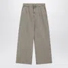 Loewe Pleated Sand-coloured Denim Pants Men In Orange