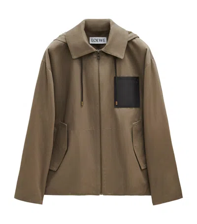 LOEWE POCKET-DETAIL HOODED JACKET