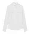 Loewe Womens White Patch-pocket Regular-fit Woven Shirt In White