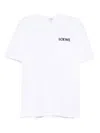 Loewe Logo-embroidered Cotton-blend Jersey T-shirt In White