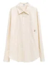 Loewe Pocket Embroidered Shirt In Neutral