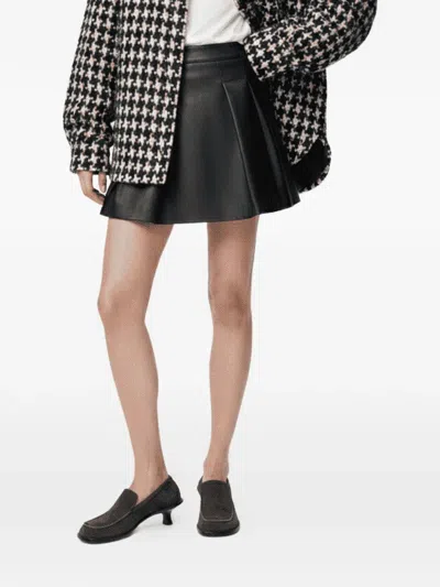 Loewe Pocket Pleated Mini Skirt In Black