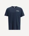 Loewe Logo-embroidered Cotton-jersey T-shirt In Blue