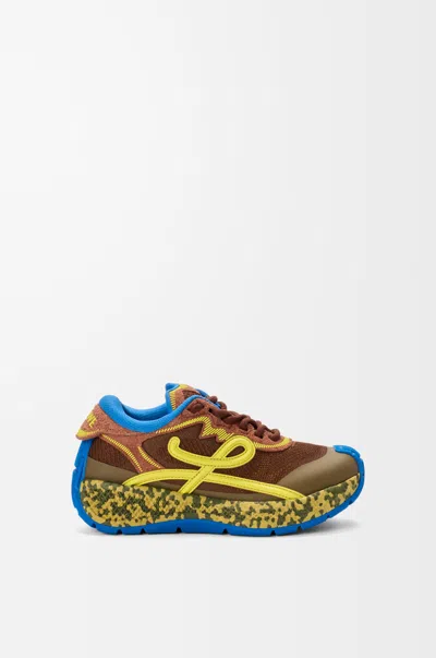 LOEWE POGO SNEAKER IN TECHNICAL KNIT AND SUEDE SIZE:35 FOR WOMAN