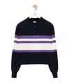 Loewe Cotton Polo Sweater In Black