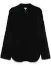 Loewe Pullover Mit Poloshirtkragen In Schwarz