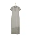 Loewe Polo Dress In Cotton In Gray