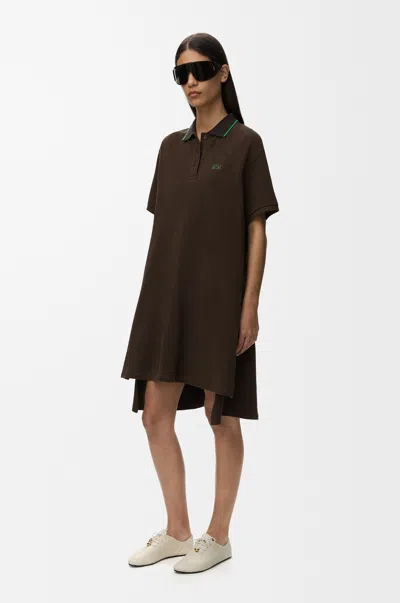 Loewe Polo Dress In Cotton Size: L For Woman In Brown