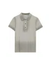 Loewe Faded-effect Short-sleeve Polo Shirt In Grey