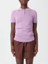 Loewe Lilac Polo In Cashmere And Silk In Pink