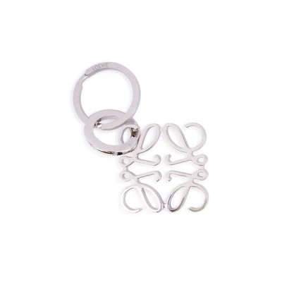Loewe Anagram Keyring In Argent