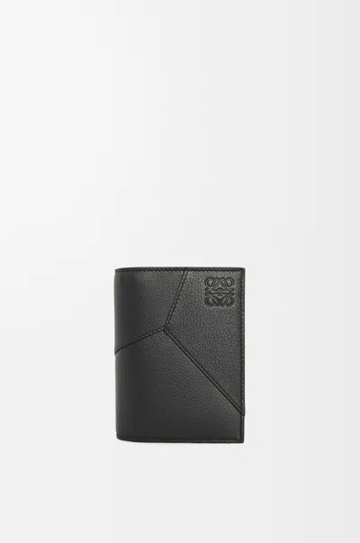 Loewe Puzzle Edge Leather Bifold Cardholder In Black