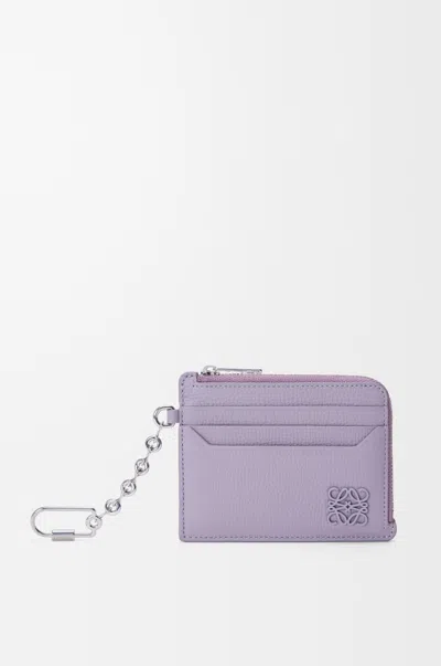 Loewe Porte-cartes Et Monnaie Carré Anagram En Cuir Grainé Pour Femme In Pink
