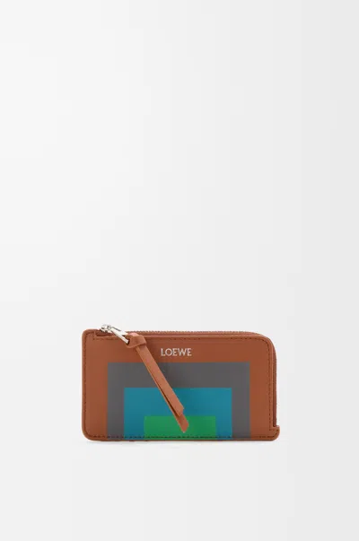 Loewe Porte-cartes Et Monnaie En Cuir Nappa Pour Femme In Brown
