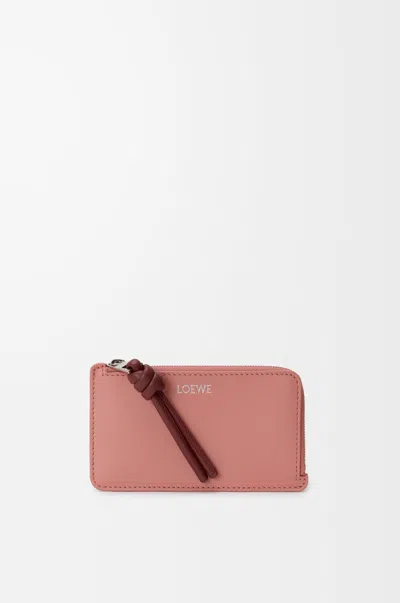 Loewe Porte-cartes Et Monnaie Knot En Cuir Nappa Brillant Pour Femme In White