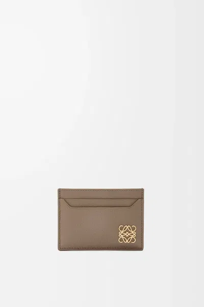Loewe Porte-cartes Simple Anagram En Cuir Grainé Pour Femme In Red