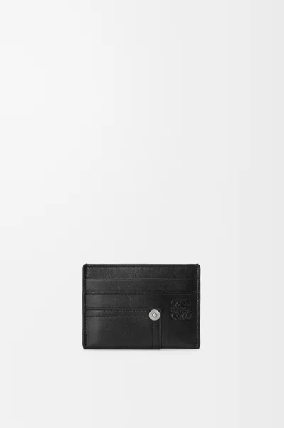 Loewe Porte-cartes Simple Panta En Cuir Brillant Pour Femme In Black