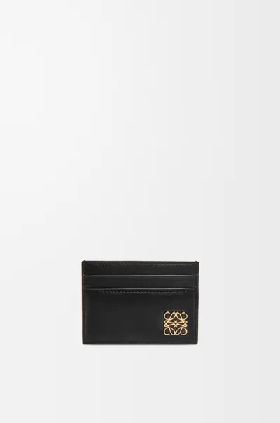Loewe Porte-cartes Simple Puffer Anagram En Cuir Nappa Pour Femme In Black