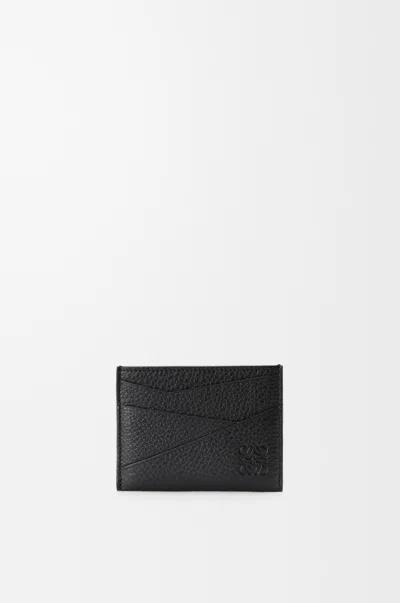 Loewe Porte-cartes Simple Puzzle En Cuir Grainé Souple Pour L'homme In Black