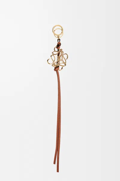 Loewe Anagram Charm In Leather Skin For Woman In Purple
