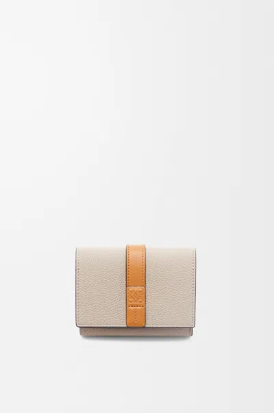 Loewe Logo Trifold Wallet In Nude