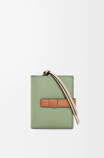 Loewe Compact Zip Wallet In Soft Grained Leather Skin For Woman