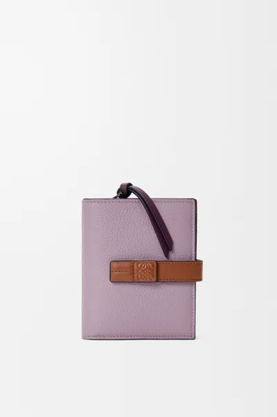 Loewe Portefeuille Compact Zippé En Cuir Grainé Souple Pour Femme In Blue