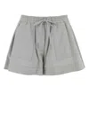 Loewe Powder Blue Twill Shorts In Gray
