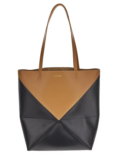 Loewe Pozzle Tote Bag In Black