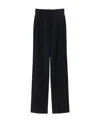 Loewe Pressed-crease Wool Trousers In Black
