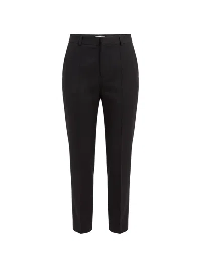 Loewe Pressed-crease Slim-fit Trousers In Black