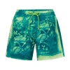 Loewe Graphic-print Drawstring Swim Shorts In Green