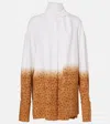 Loewe Camicia In Crepe Stampato Donna In White/multicolor